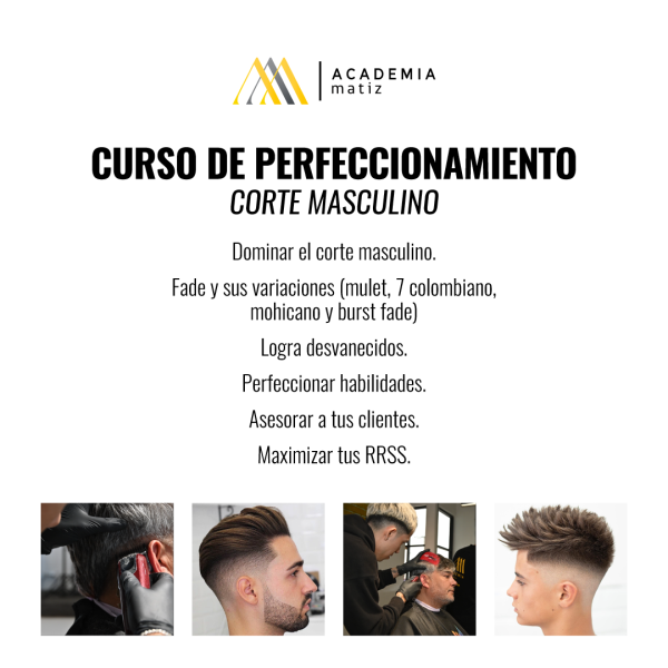 Curso Perfeccionamiento Corte Masculino - Imagen 4